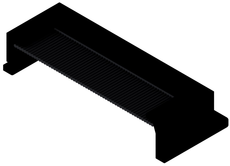 Produktbild UBK 134 022S  -  Bürstenhalter zu UBK 300 und 400 für 22mm Vertiefung